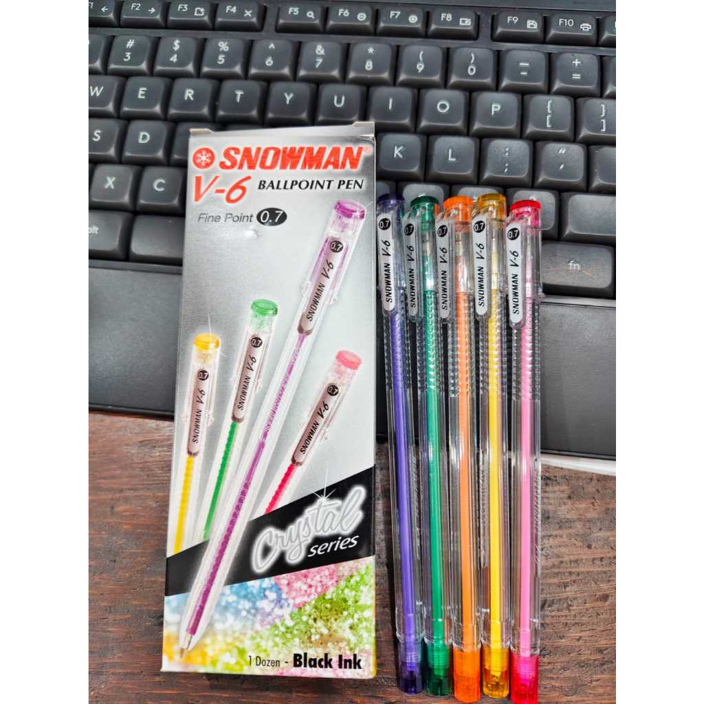 

Pen / Ballpen / Pulpen Snowman V6 Ballpoint Pen Fine Point 0.7mm (1pcs)
