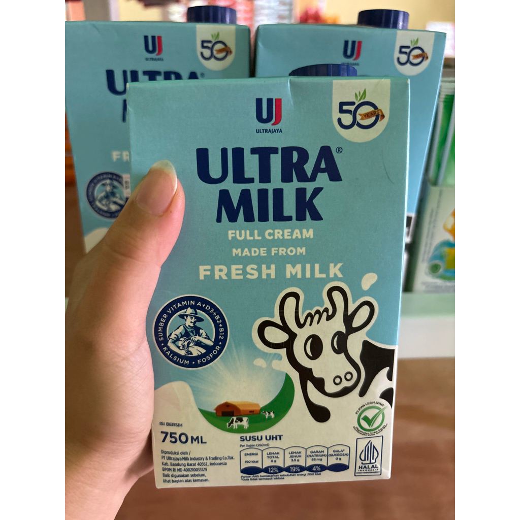 

susu ultra fresh milk 750ml