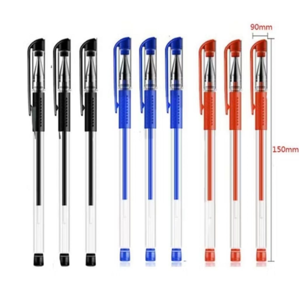 

Pena Gel 0.55mm Standard Pulpen tinta cair Alat Tulis Sekolah Kantor Pen Warna