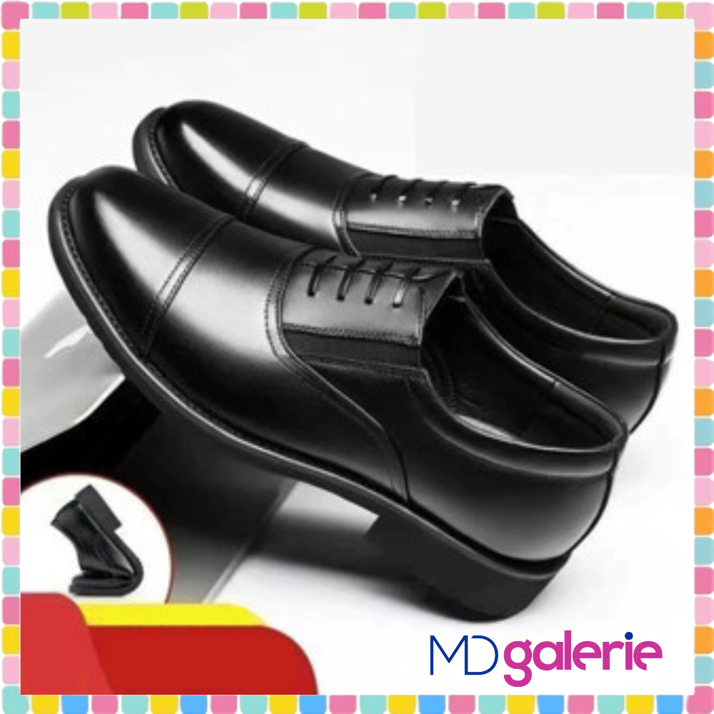 MD GALERIE Sepatu Kulit Pria Hitam Sepatu kulit Orientasi liburan Kualitas yang luar biasa 7006