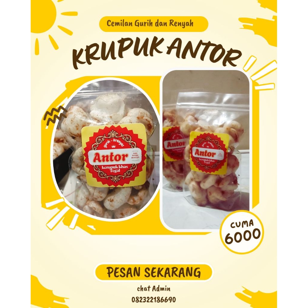 

Kerupuk Antor Renyah Khas Tegal
