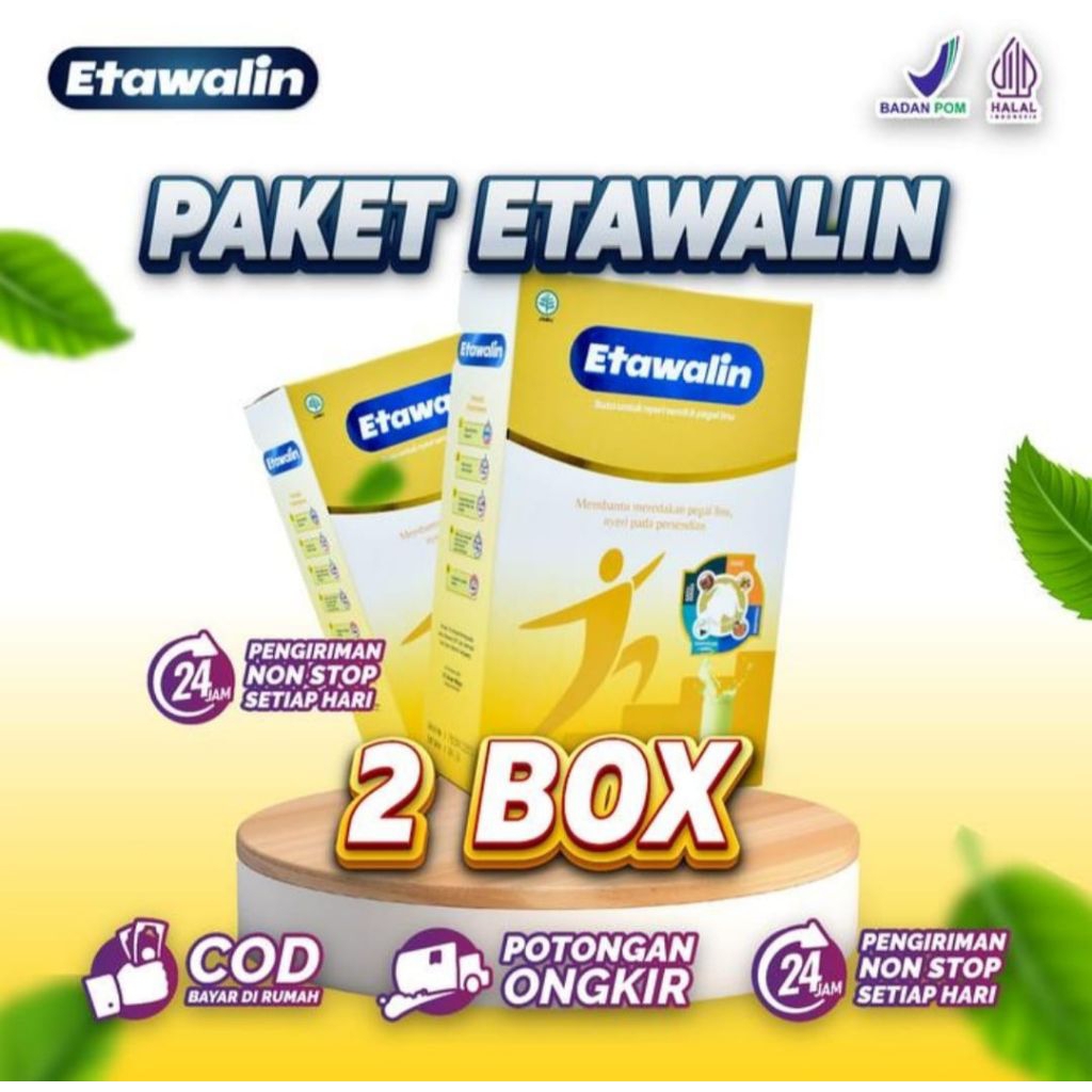

(Paket - Sehat 2 BOX) Susu Etawalin 200gr Suplemen Susu Mengobati Radang Sendi & Osteoporosis BPOM