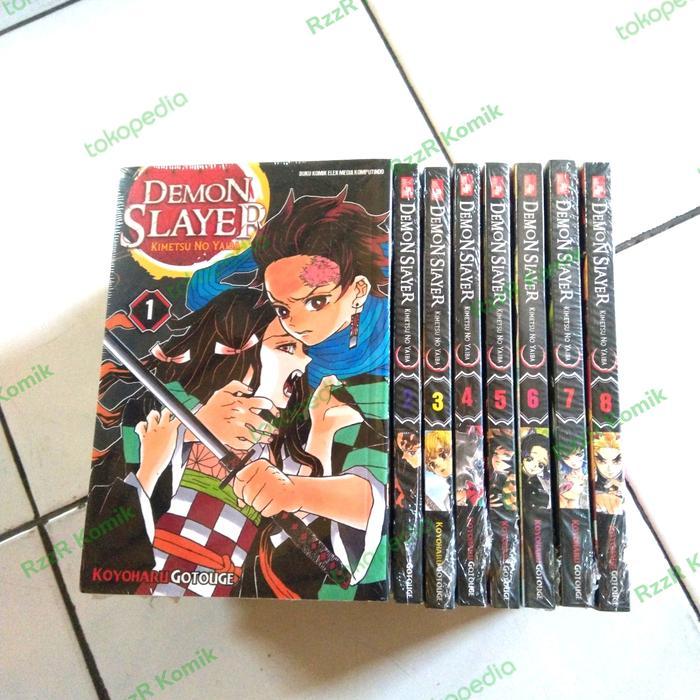 Komik Demon Slayer Kimetsu No Yaiba Set Vol. 1 - 8