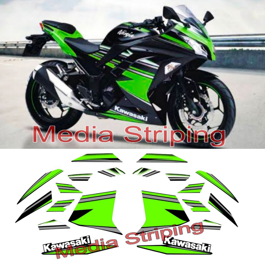 Sticker Striping Ninja 250FI SE KRT 2016 / 2017