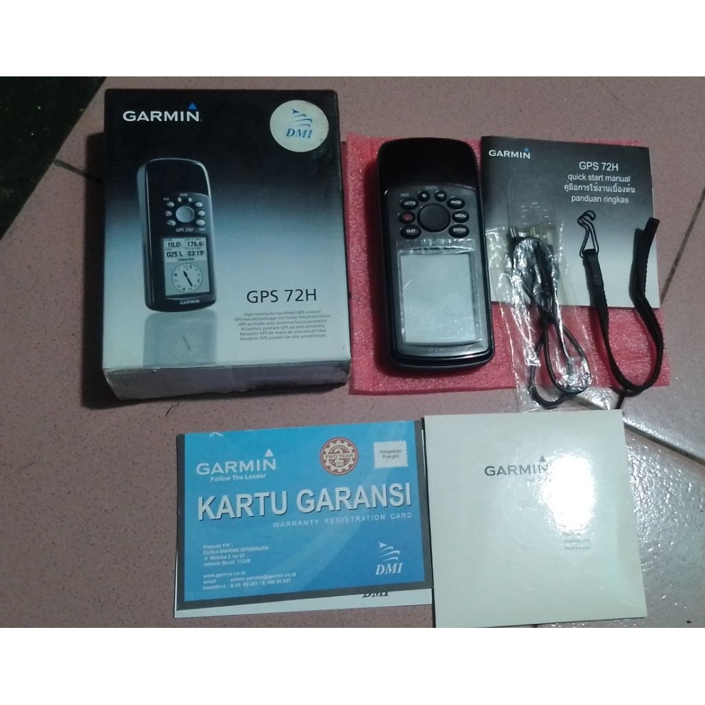 GARMIN GPS 72 H Lengkap mulus seperti baru