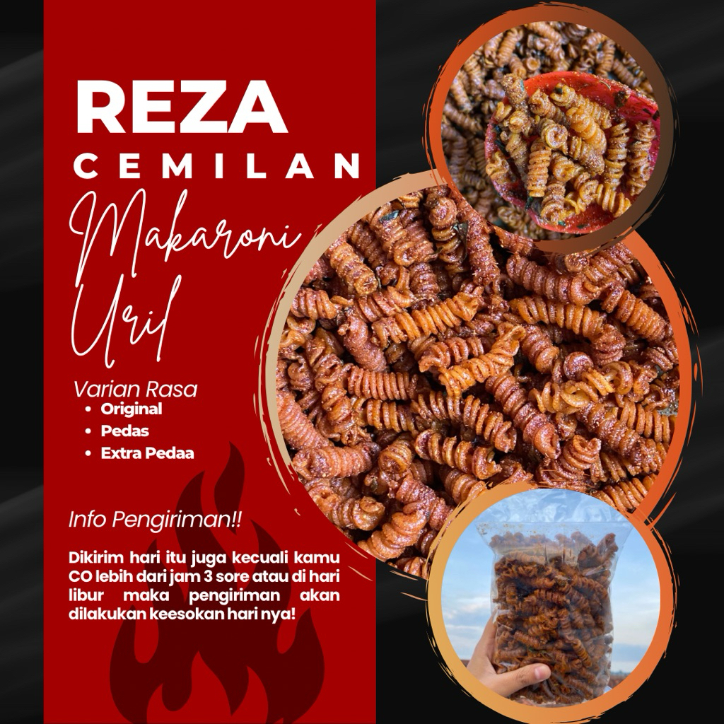 

Makaroni Spiral Uril 250 gram Sm - Pedas Gurih Cemilan Bantet Tidak Keras Daun jeruk nu