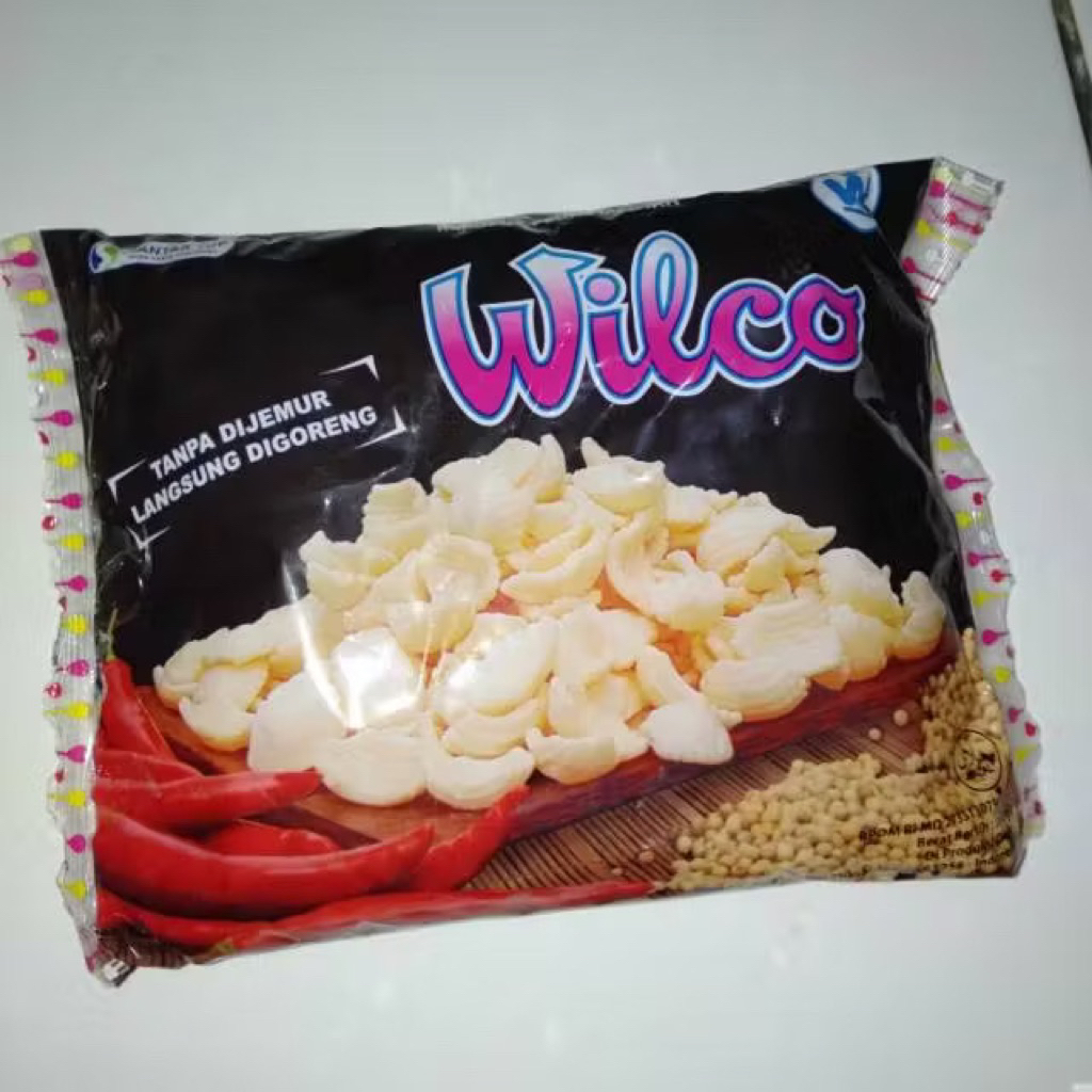 

kerecek kerupuk kerang krecek krupuk kerang wilco pedas gurih enak siap masak