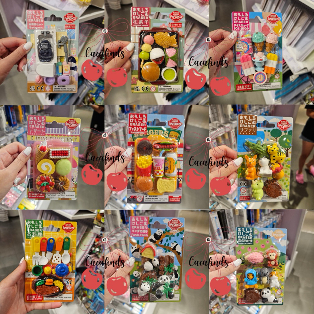 

OHSOME‼️Iwako Puzzle Eraser Set / Penghapus Model Miniatur Jepang / Iwako Unique Puzzle Eraser