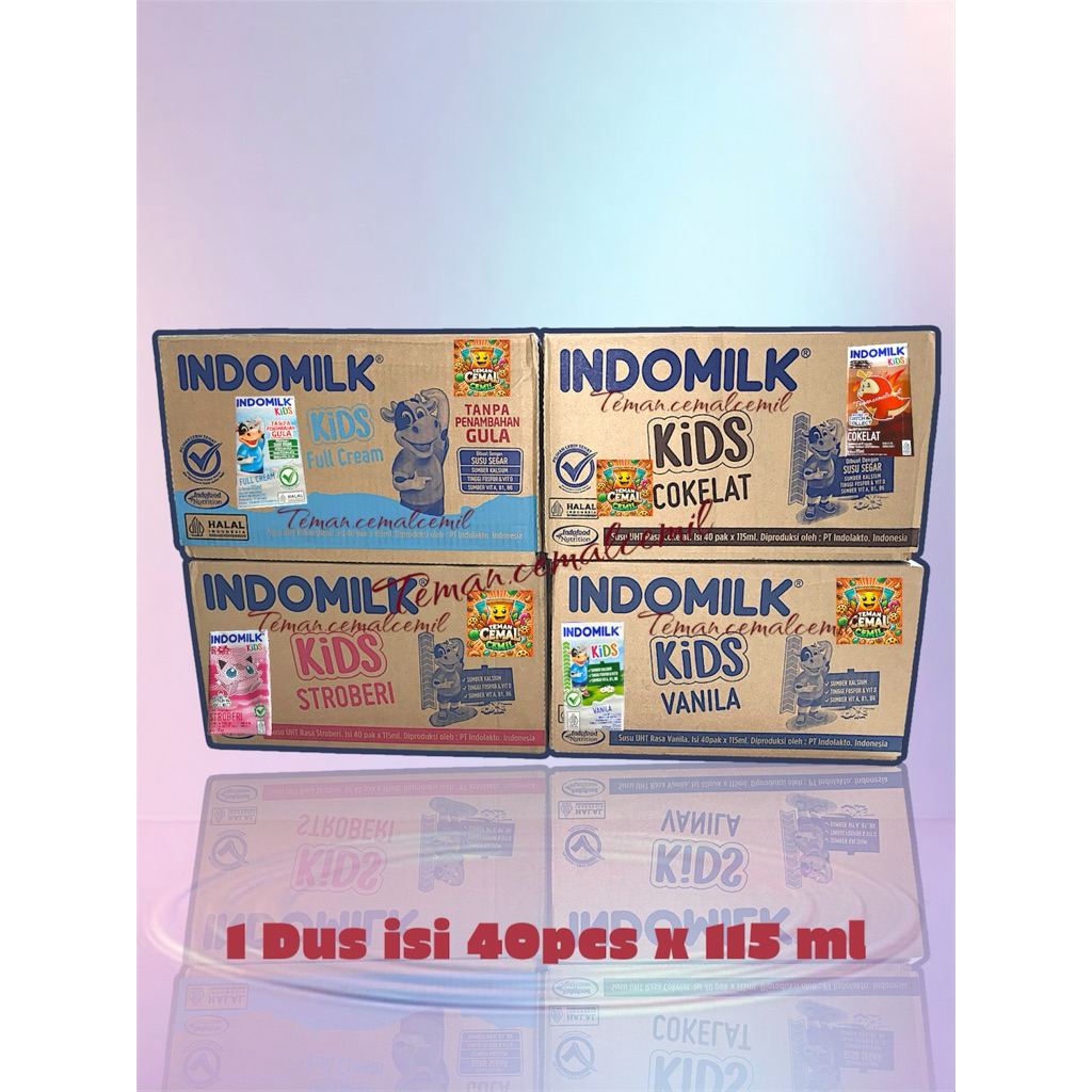 

Susu Indomilk KIDS Susu UHT 1 DUS (115ml x 40pcs)