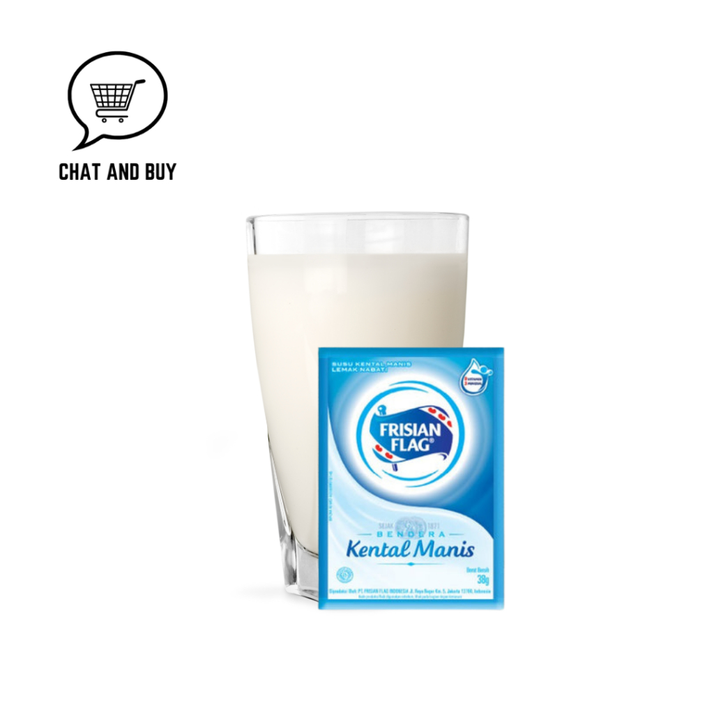 

Frisian Flag kental manis sachet Milk Susu Bendera 1 Pack isi 6 sachet
