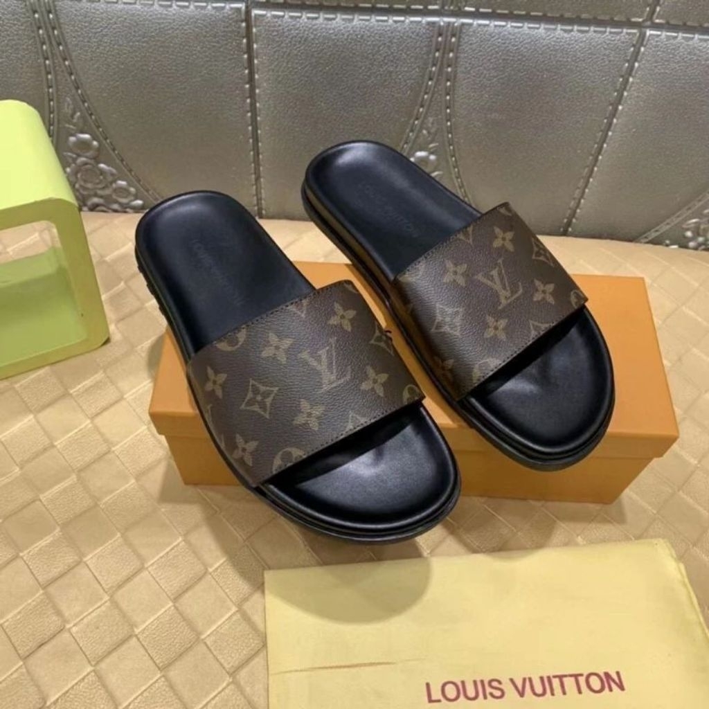 Sandal Lv miror pria import original murah meriah
