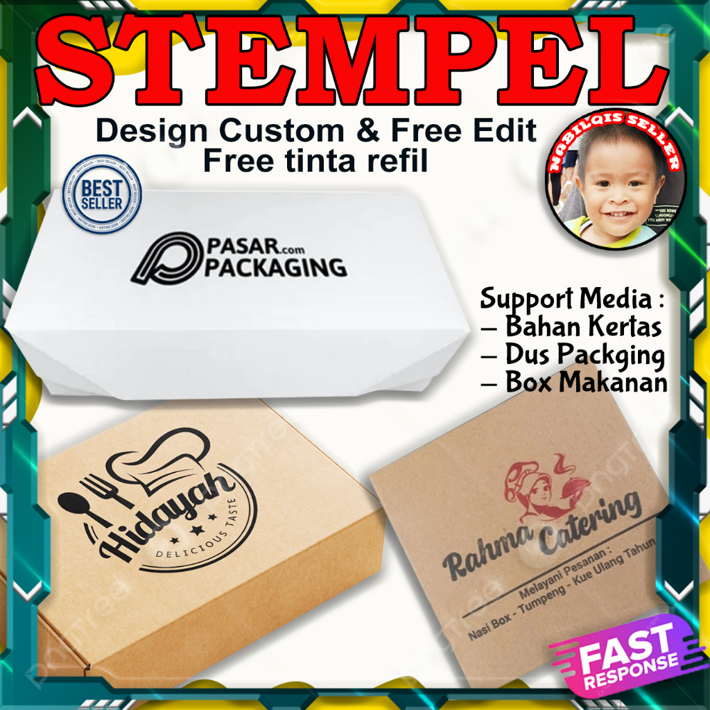 

STEMPEL JUMBO OTOMATIS FREE TINTA REFIL