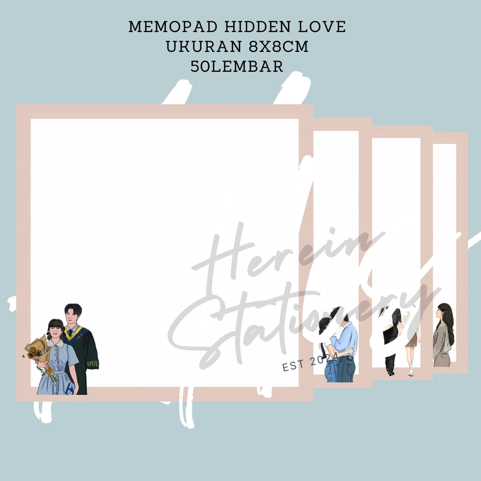 

Memopad Hidden Love Ukuran 8x8CM 50lembar aesthetic SangZhi Duan JiaXu Murah