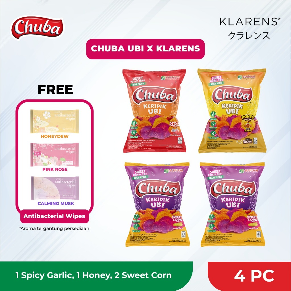 

( Chuba X Klarens ) Bundling Chuba Ubi Free Tisu Basah Klarens