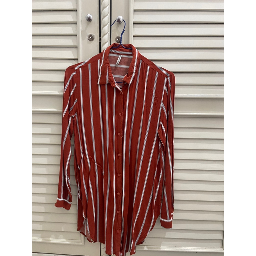 [PRELOVED] Kemeja Wanita Colorbox Garis garis motif Salur