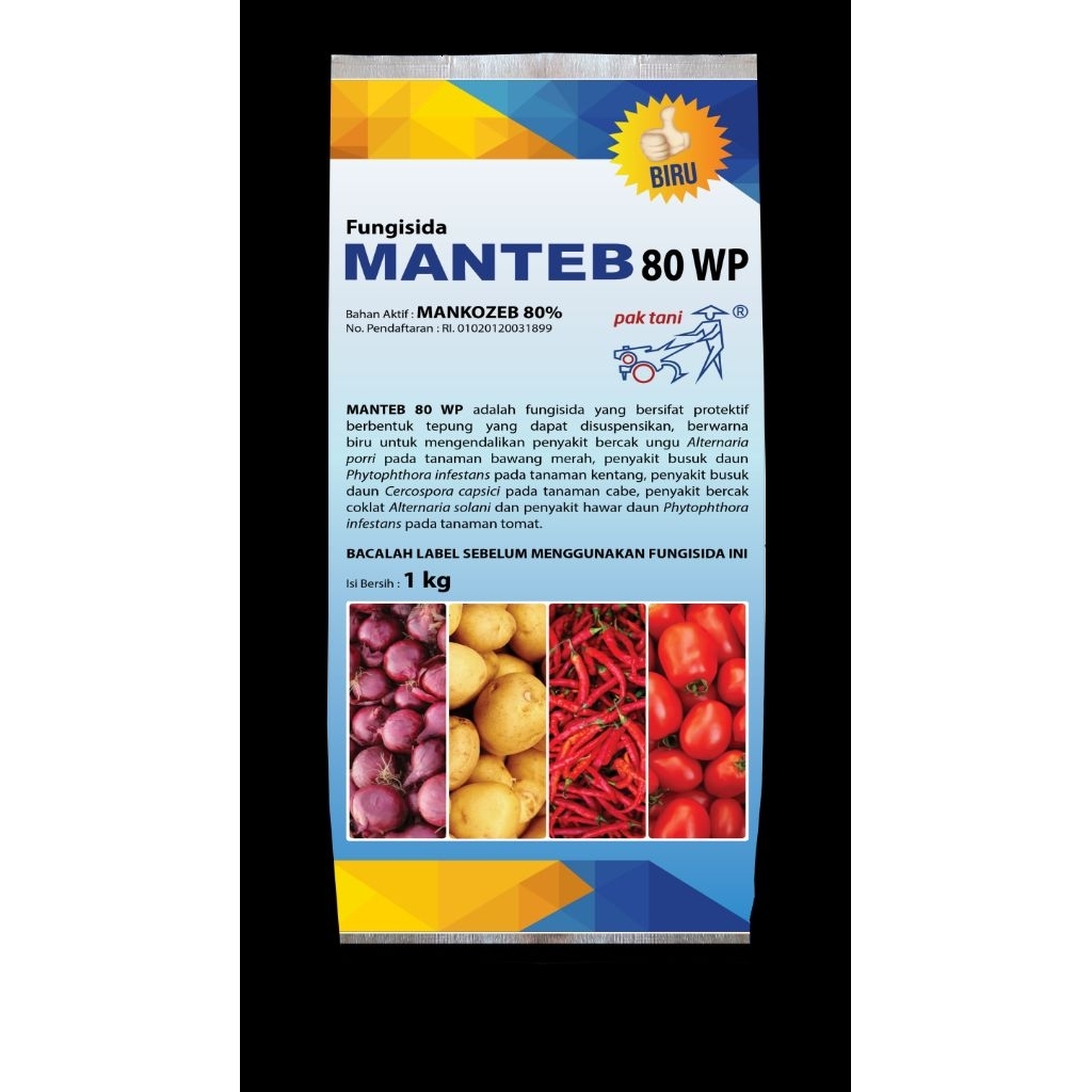Fungisida Manteb Biru 80 WP