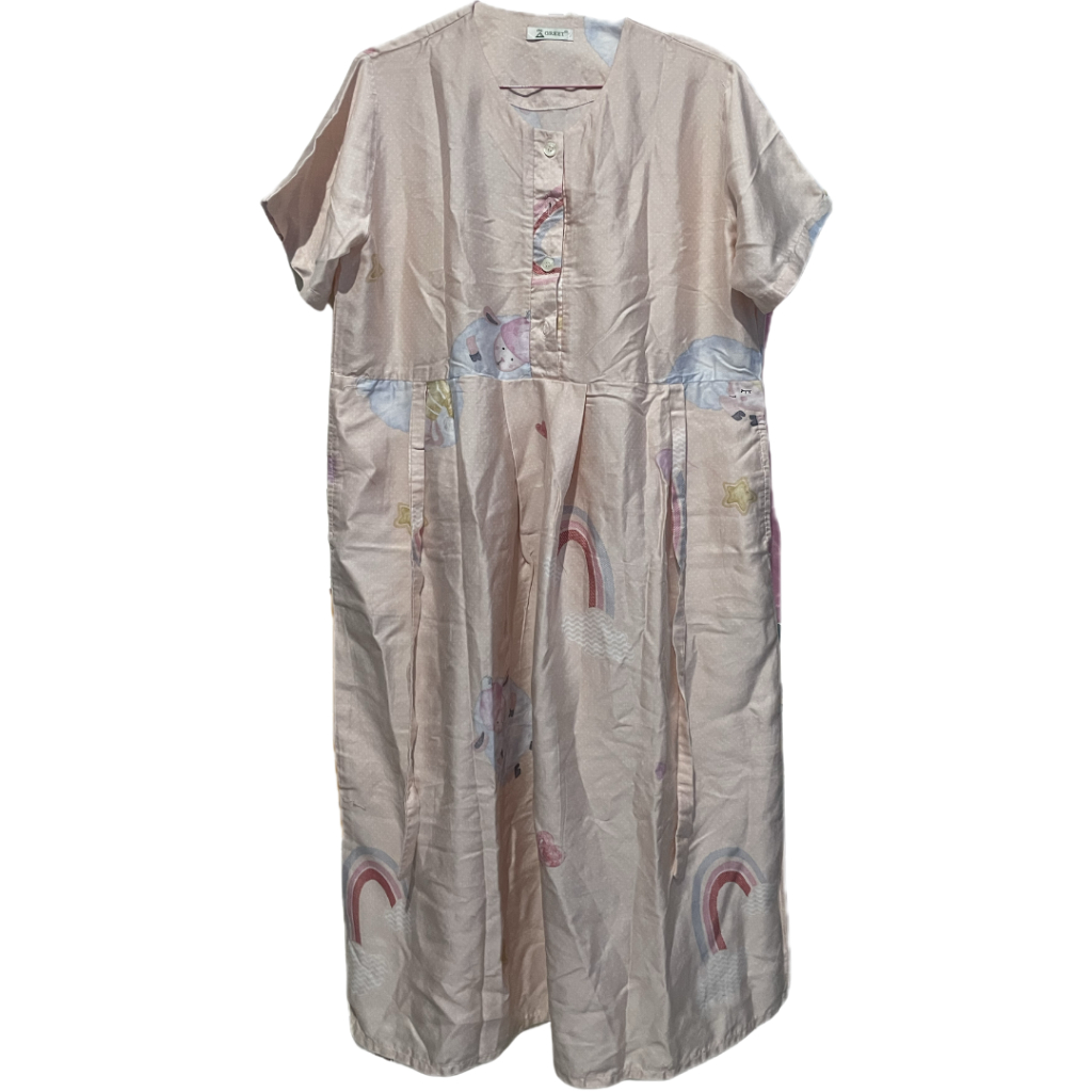 PRELOVED Baru Daster Piyama Dress Katun Sleepwear GREET Baju Tidur Busui Bumil Satin Silk Wanita Org