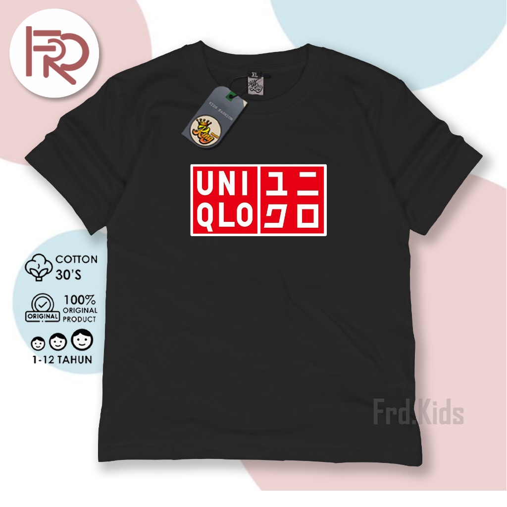FRD.KIDS - Kaos Anak Laki Laki / Kaos Anak Perempuan / Kaos Branded Anak Katun CD 30s Umur 1-12 Tahu
