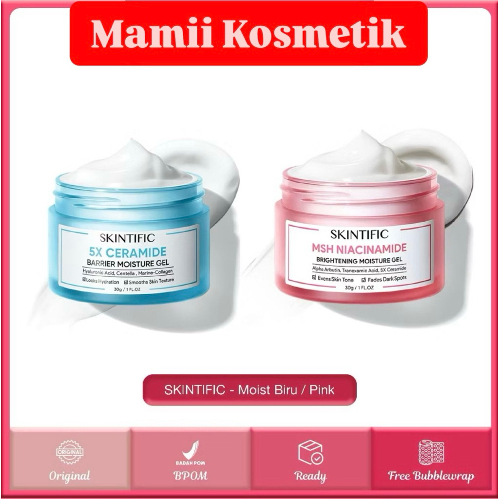 SKINTIFIC - 5X CERAMIDE BARRIER MOISTURE GEL / MSH NIACINAMIDE BRIGHTENING MOISTURE GEL - Pelembab W