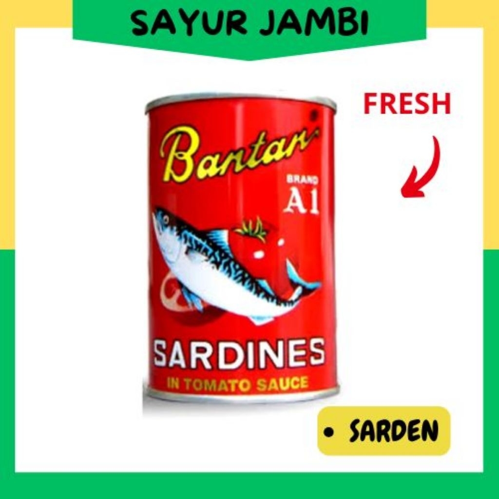 

Bantan Sarden Saos Tomat kaleng kecil~sayurjambi
