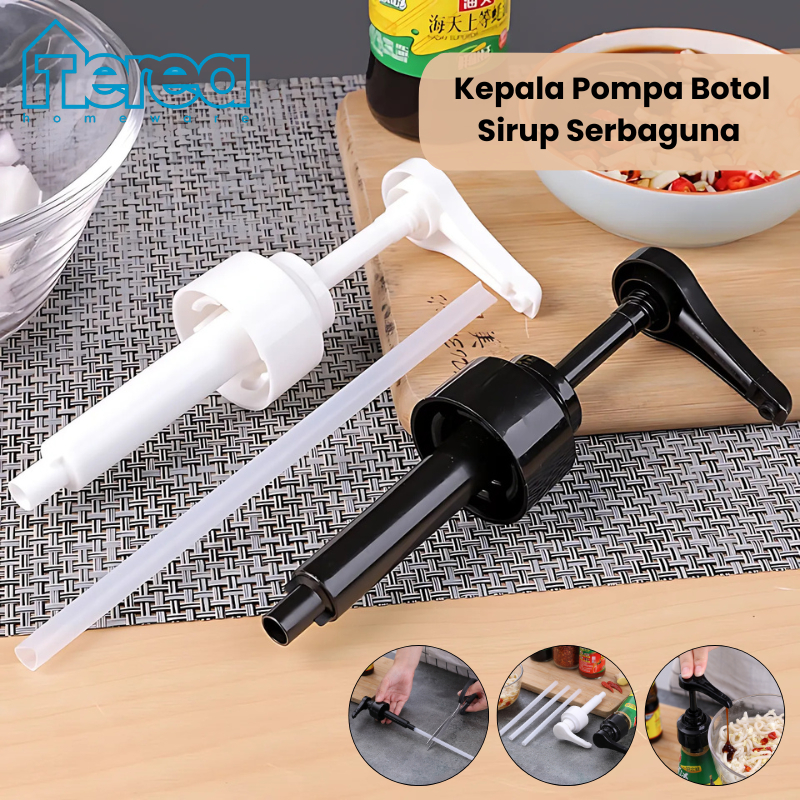 TEREA Kepala Pompa Botol Sirup / Syrup Pump / Pompa Sirup Kecap Dispenser Multifungsi