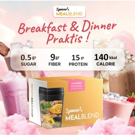 

Spencer's MealBlend Multigrain Slimming Spencer Meal blend replacement 1 box isi 15 Sachet