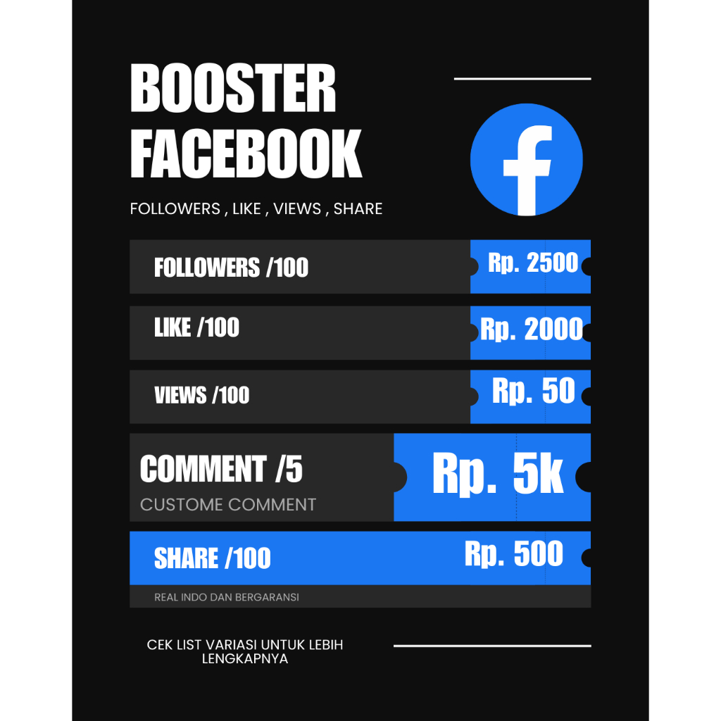 Followers FACEBOOK ( LIVE STREAMING, STORY, LIKE, SHARE, COMMENT )