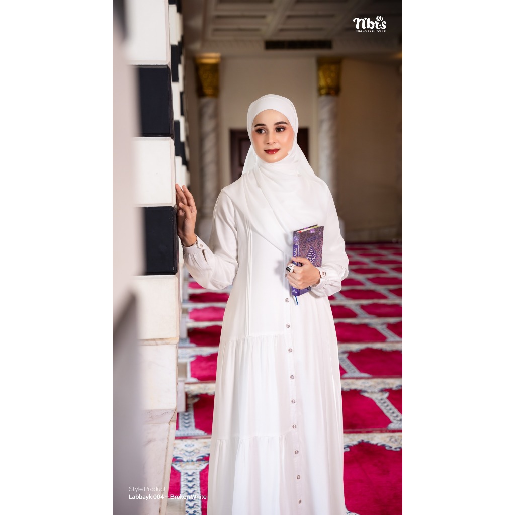 NEW COLLECTION COMING SOON LABBAYK 004 DRESS SIMPLE KEKINIAN ELEGAN 100% ORIGINAL BY NIBAS