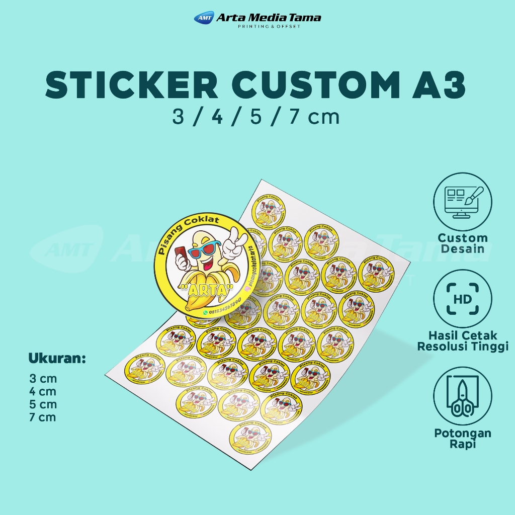 

STIKER LABEL CUSTOM | STIKER LABEL TOPLES | STIKER SEGEL KOTAK KUE | 3cm | 4cm | 5cm | 7cm