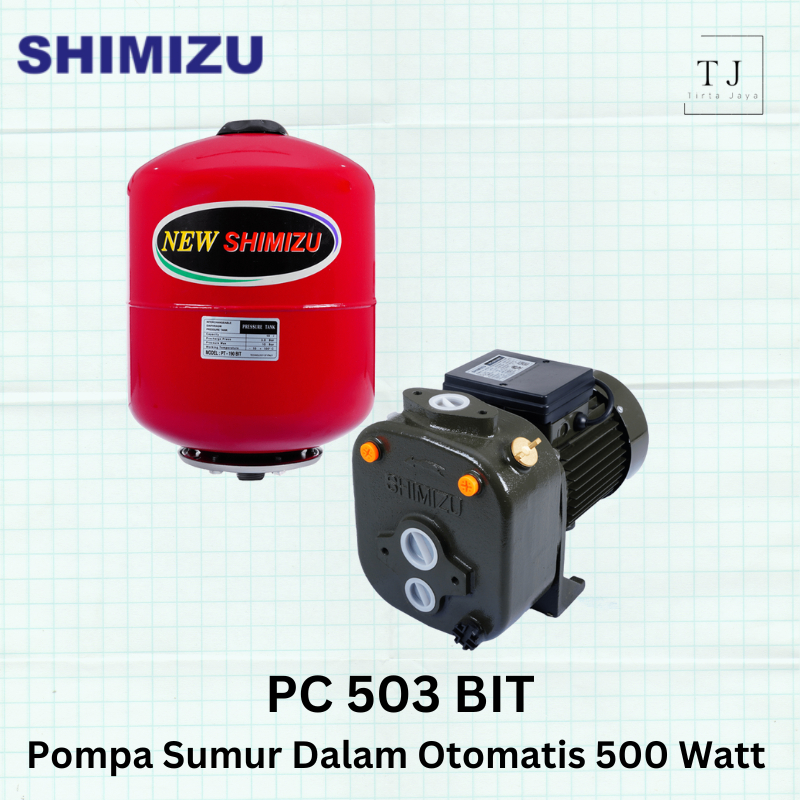 SHIMIZU PC 503 BIT Pompa Air Shimizu Sumur Dalam OTOMATIS JET PUMP
