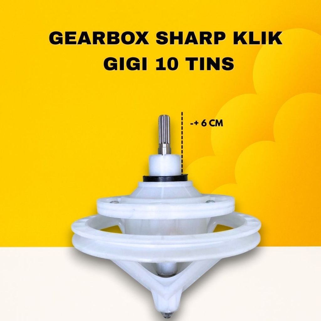 GEARBOX / GIRBOX SHARP GIGI / GERIGI 10 TINS / GIR BOX MESIN CUCI MERK SHARP TINS AWET DAN TAHAN LAM
