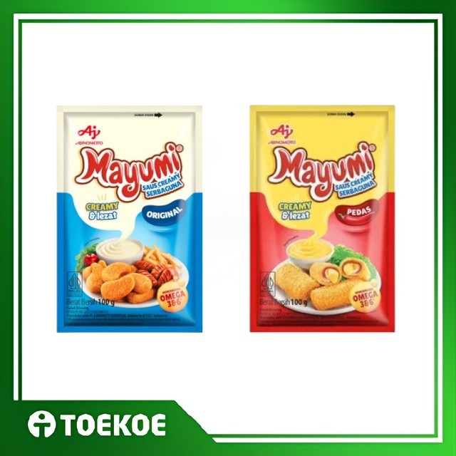 

TOEKOE Mayumi Mayonaise Saus Mayo Pedas Original Sachet 100g