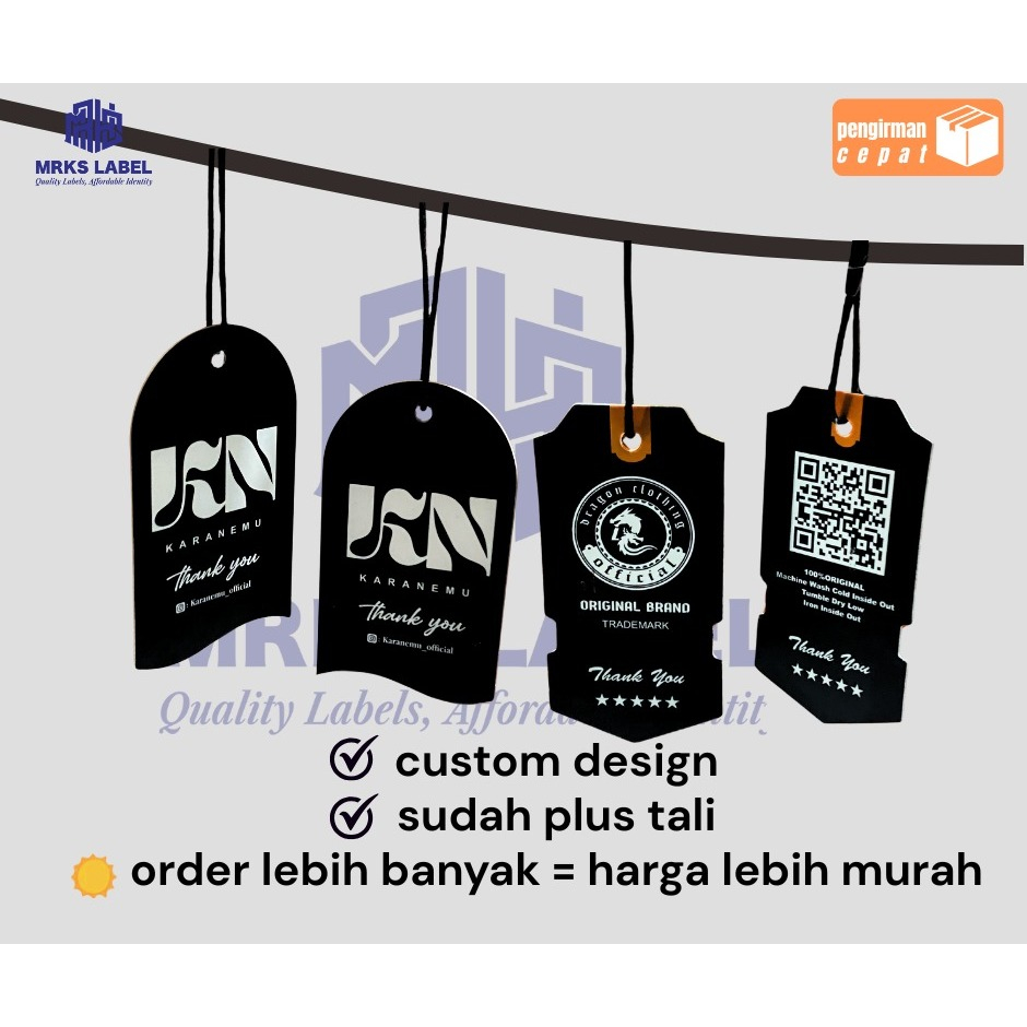

free design | hangtag custom | hangtag kaos | tag pakaian mata ayam free tali | hang tag custom murah | hang tag custom ukuran | hang tag label baju | hang tag+tali