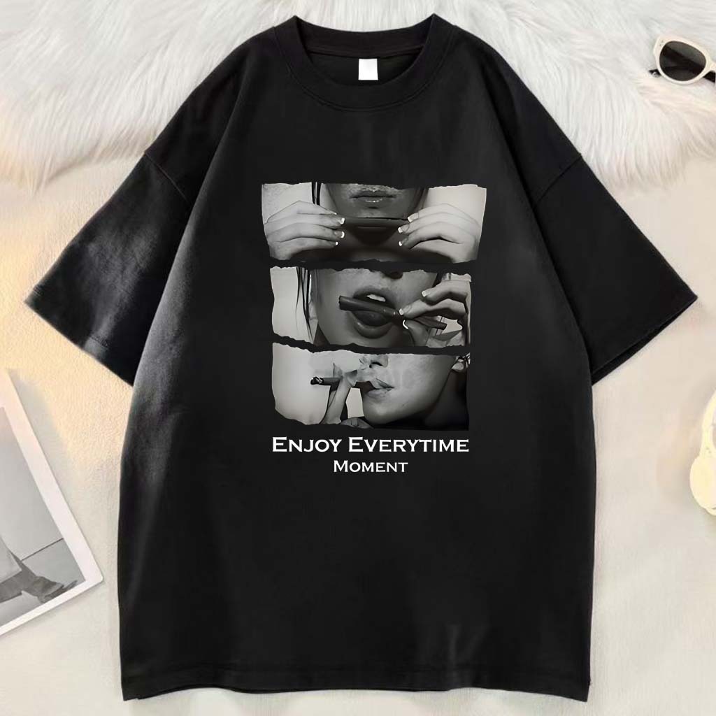 Atasan kaos bergambar karakter rokok ala Amerika | Kaos Pria Premium Tebal |T Shirt Longgar |Kaos Pr