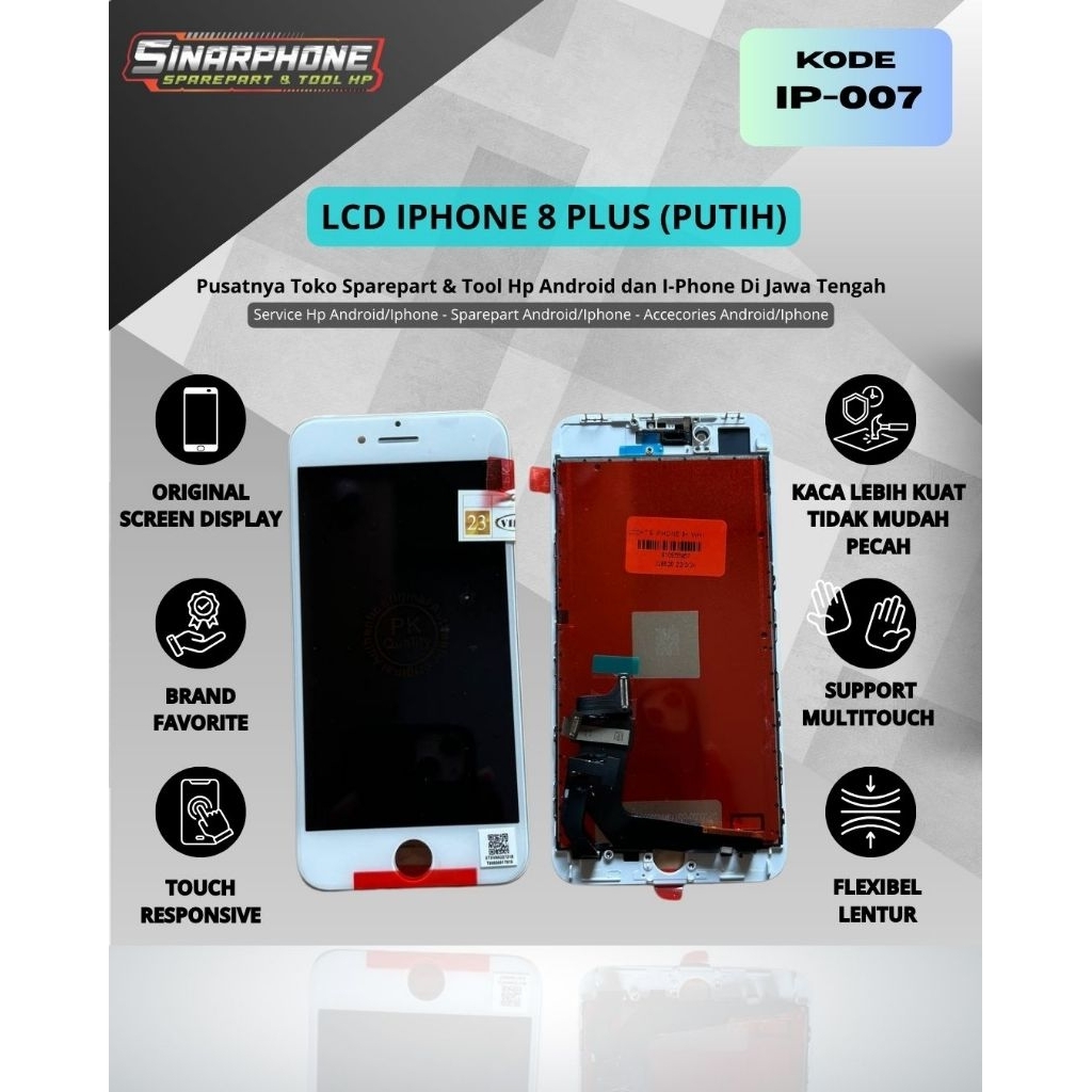 LCD IPHONE 8 PLUS/8+ KUALITAS ORIGINAL PK
