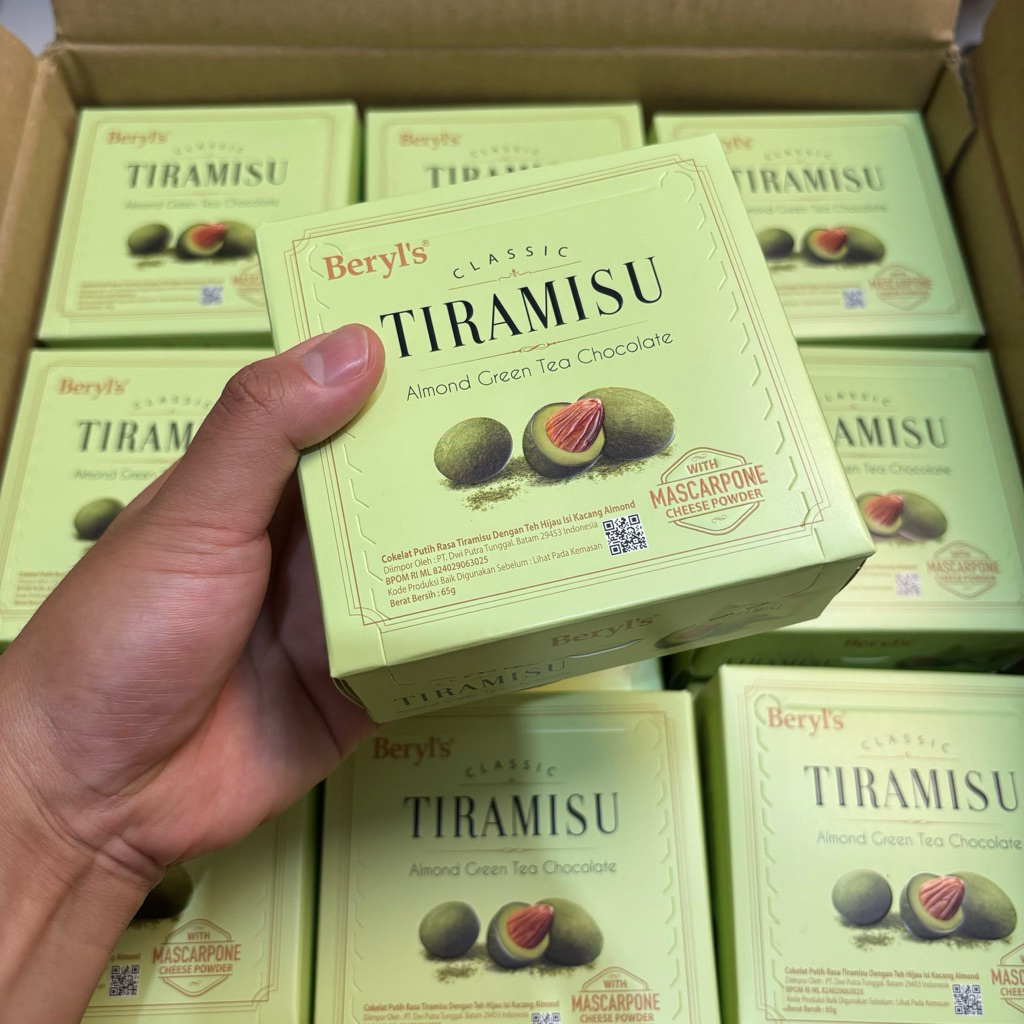 

(BELI 1 GRATIS 1)Beryls Coklat Green Tea 65g box chocolate