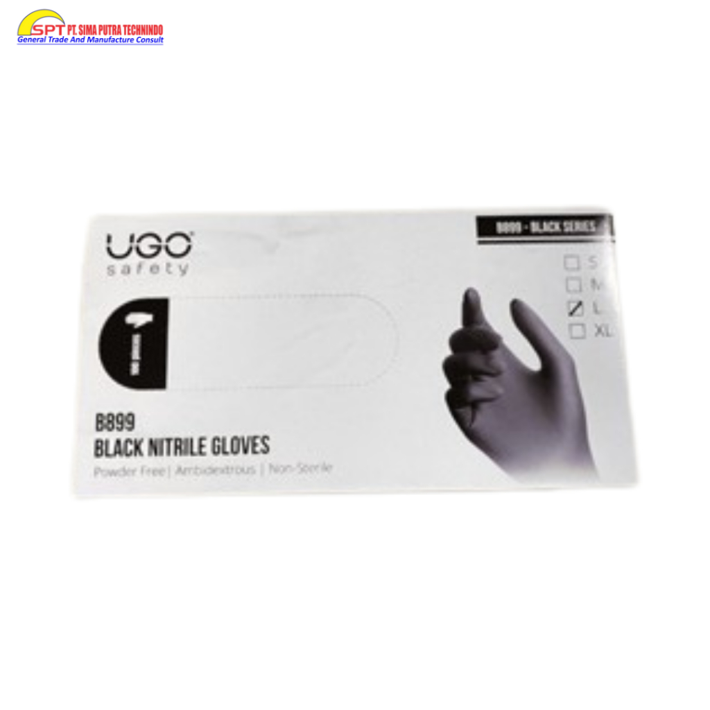 Black Nitrile Gloves - Sarung Tangan Nitrile Hitam