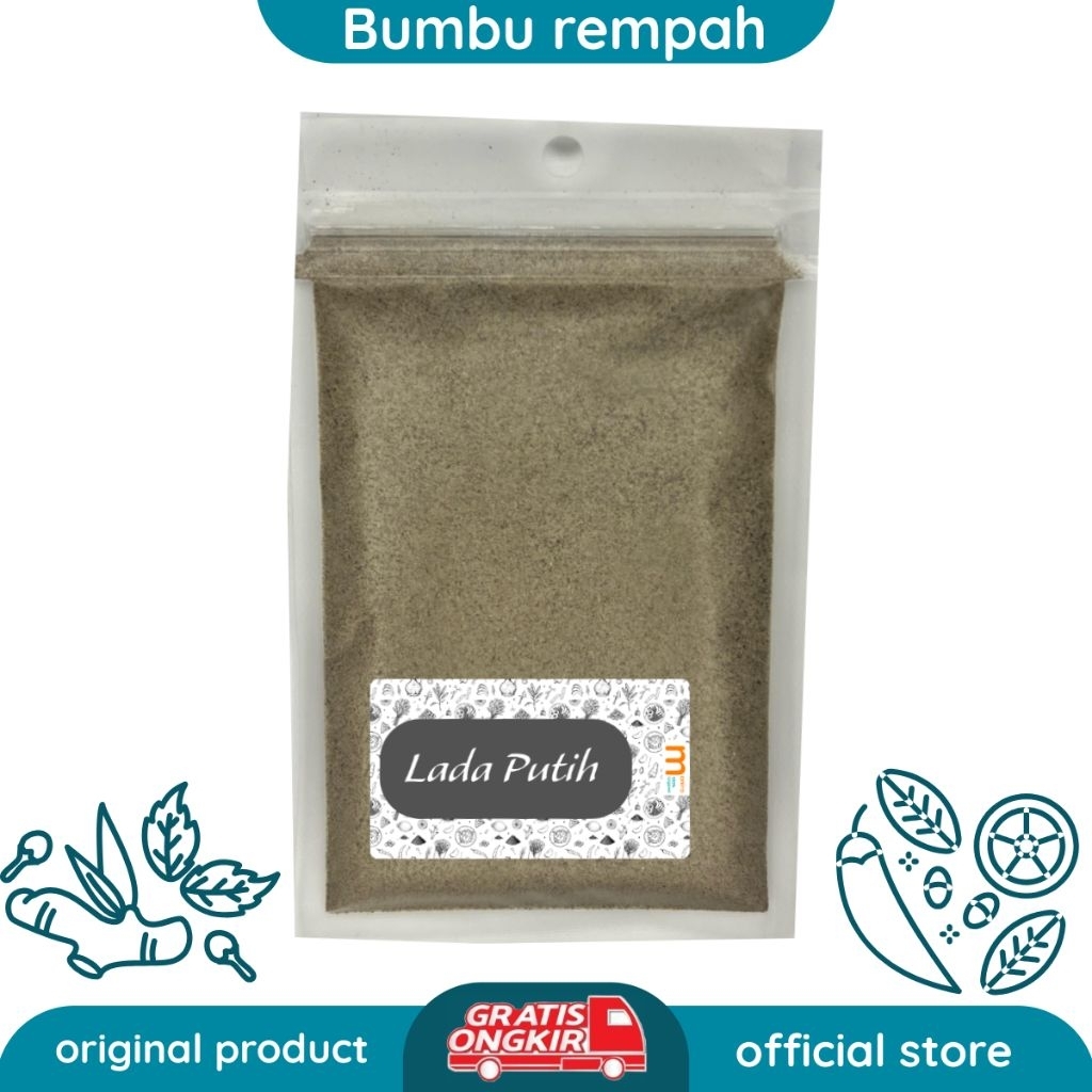 

LADA PUTIH BUBUK/WHITE PEPPER POWDER/LADA PUTIH/BUMBU LADA PUTIH BUBUK
