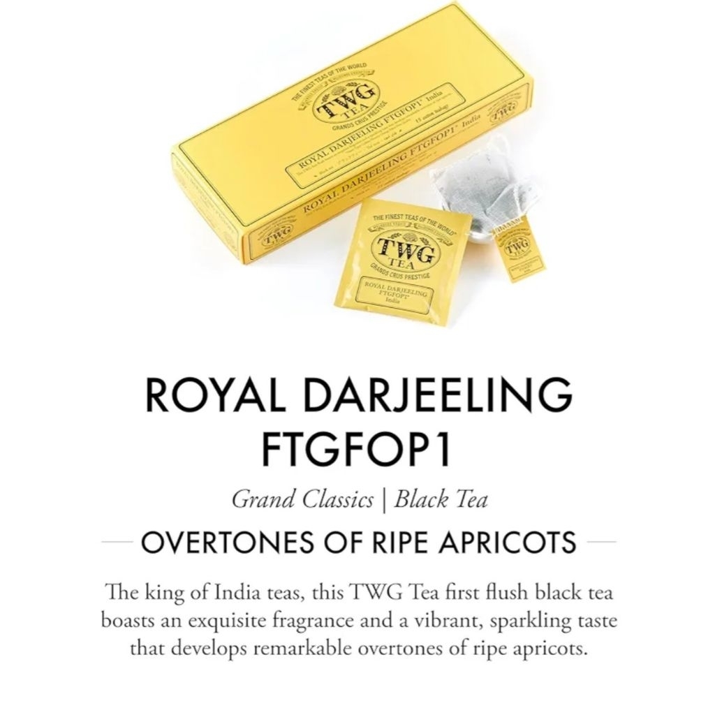 

TWG TEA ~ Royal Darjeeling FTGTOP1(1 cotton teabag)