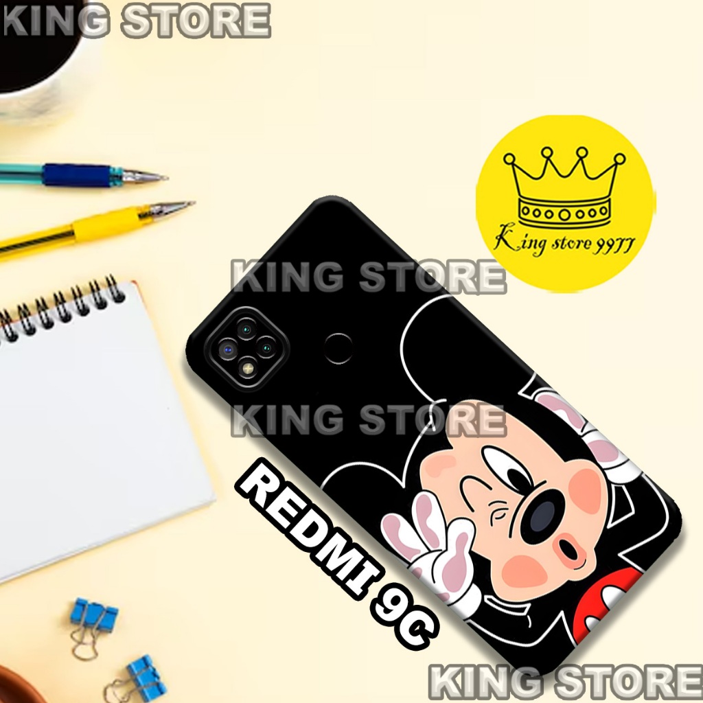 (KS3)  Softcase karet untuk REDMI 9C Motif gambar karakter Lucu/casing REDMI 9C terbaru/kesing hp/si