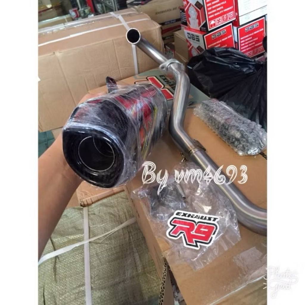 Knalpot racing original r9 klx crf knalpot honda crf 150sl karbon r9 original exhaus honda crf 150l