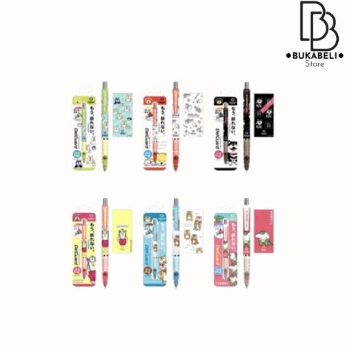 

BUKABELI PULPEN 1 PACK BERISI 6PCS PENA MEKANIK GEL 0.5MM KARATKER LUCU P13