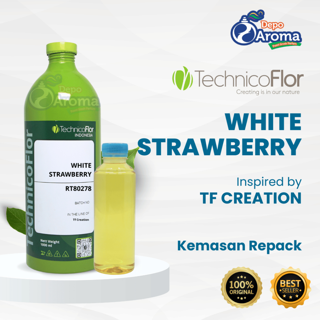 PARFUM BIBIT MURNI - WHITE STRAWBERRY - REPACKING 100ML - TECHNICOFLOR