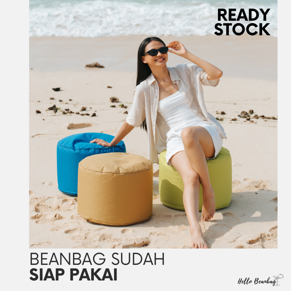 BEAN BAG Sofa PUFF - Stool Bulat Ottoman - SOFA kursi OTTOMAN Murah - SOFA Duduk Serbaguna - BEANBAG