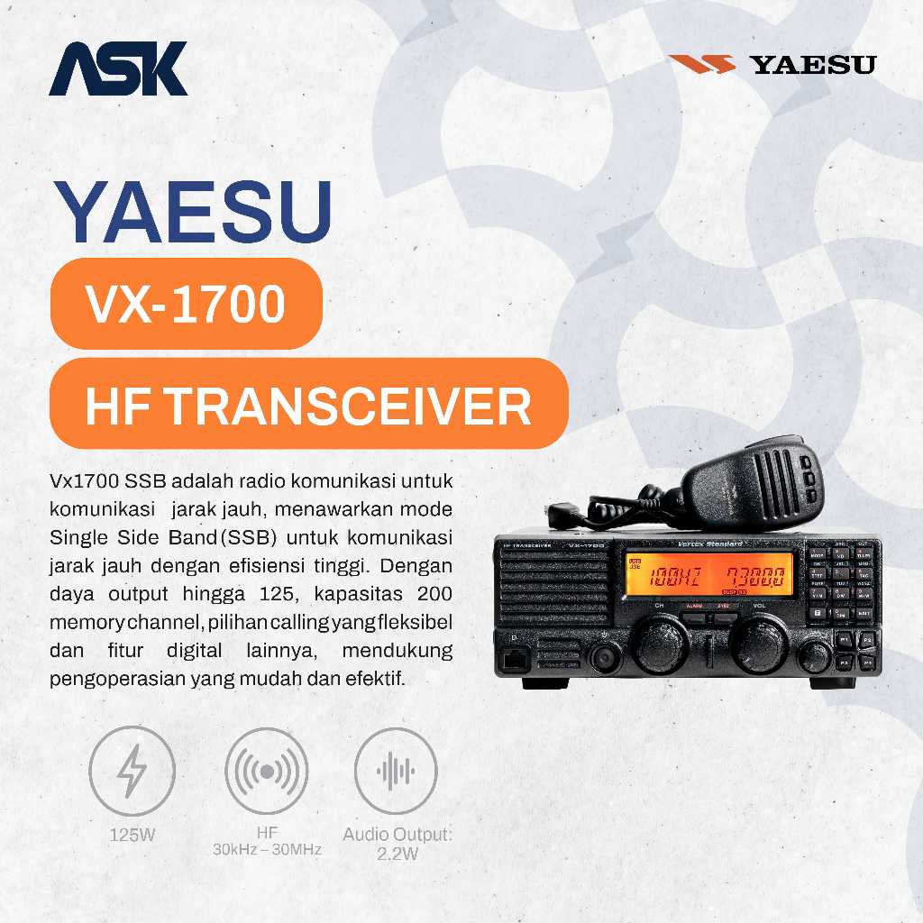 SSB VX1700 YAESU / VX 1700