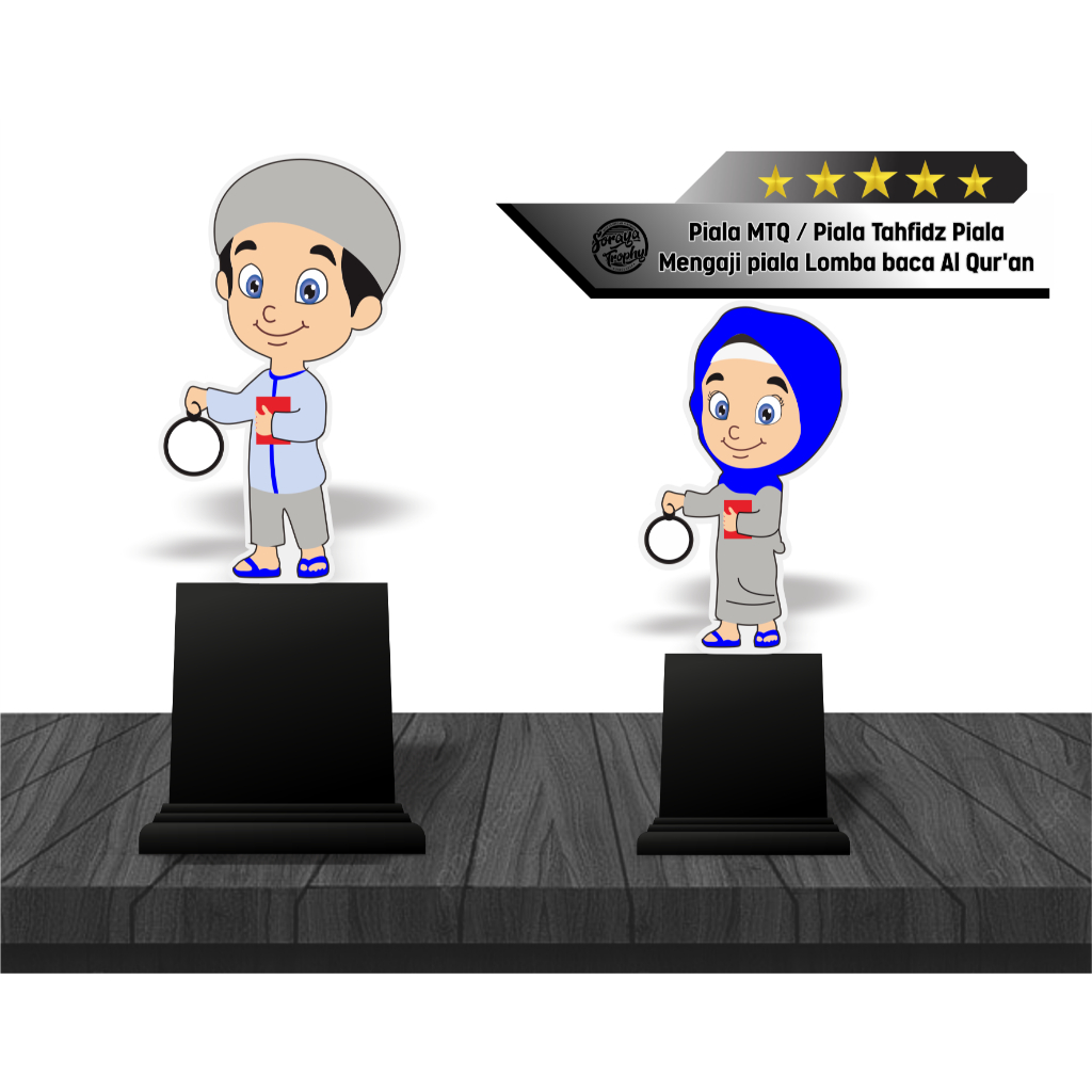 Piala MTQ / Piala Tahfidz Piala Mengaji piala Lomba baca Al Qur'an / Piala Hafalan surat Piala Khata