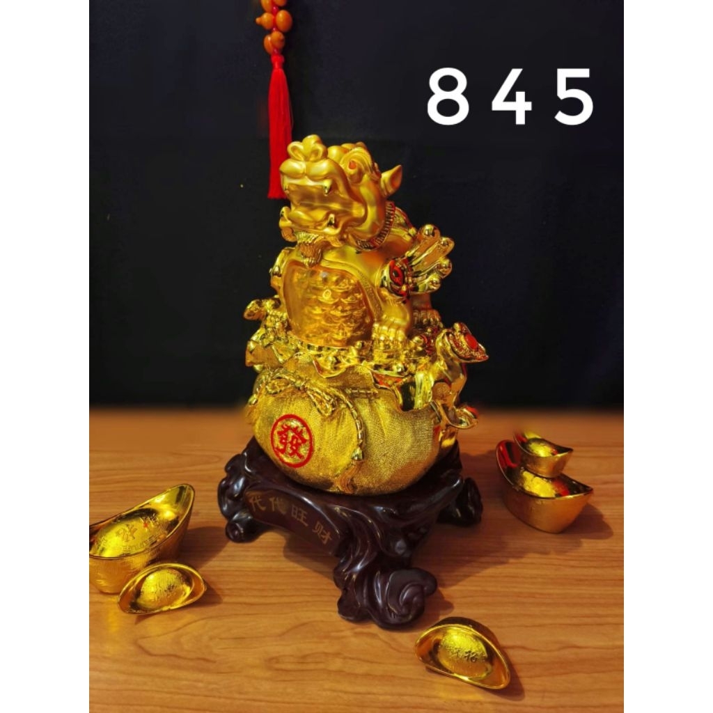 Pajangan Fengshui Kirin ( Qilin ) / Patung Qi Lin / Pajangan Fengshui Hoki (845)