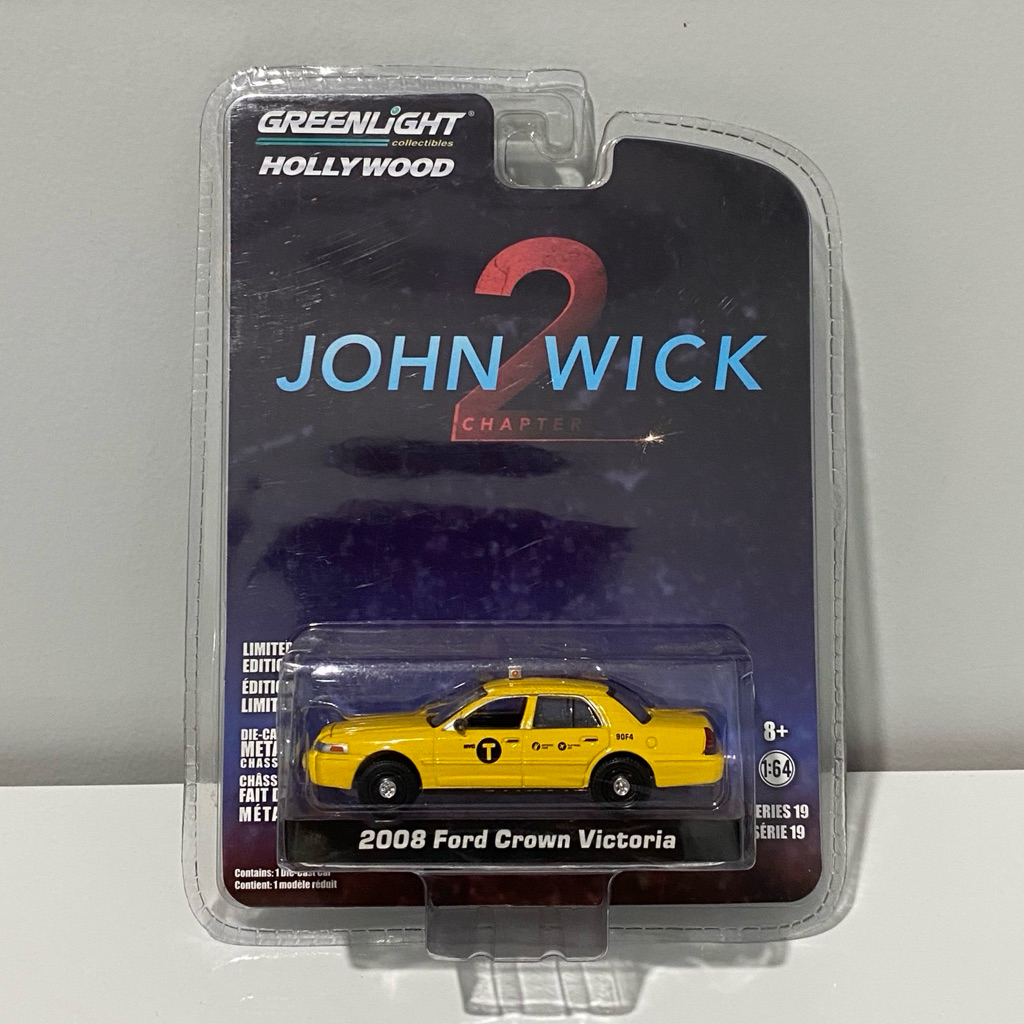 GreenLight Hollywood 2008 Ford Crown Victoria NYC Taxi John Wick 2