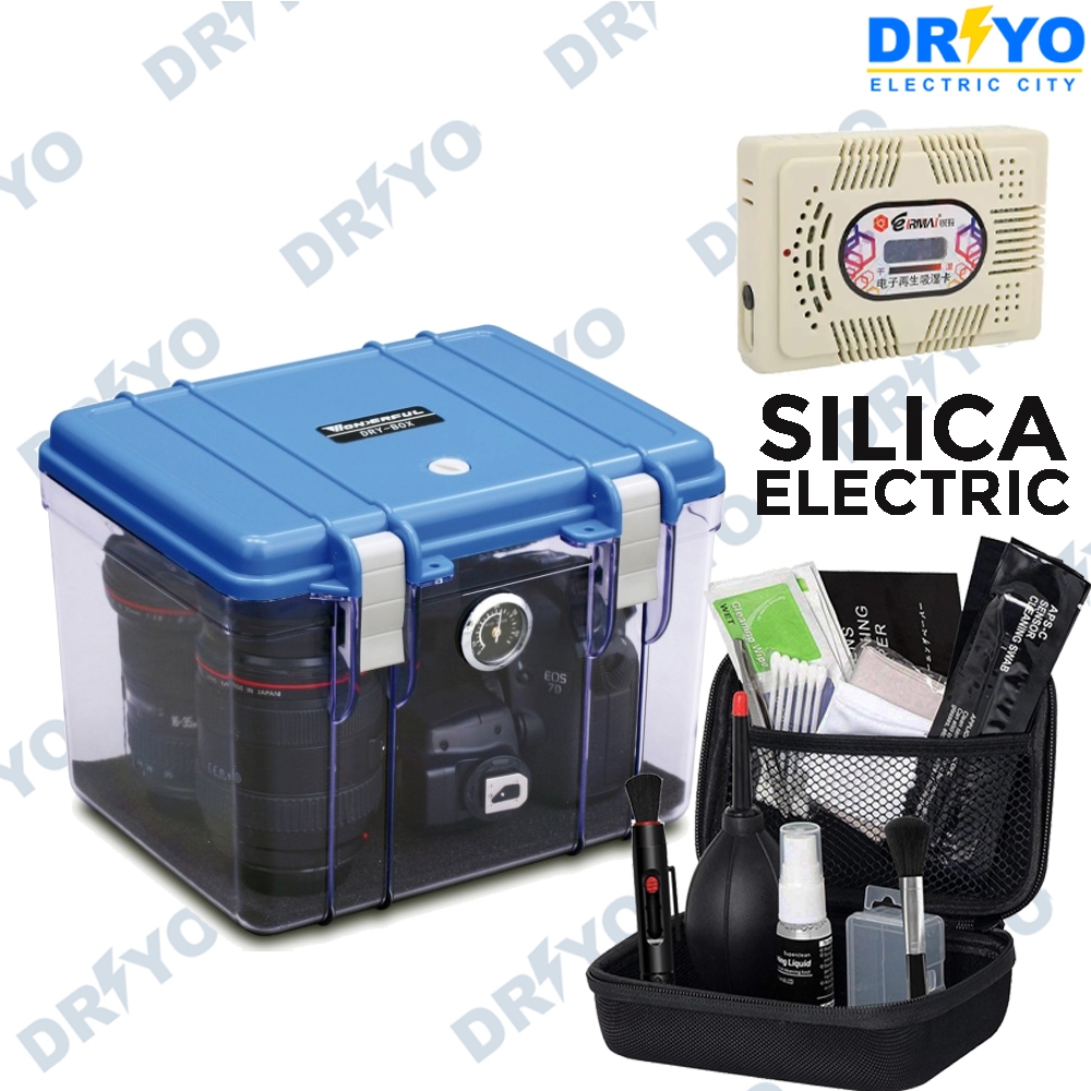 WONDERFUL Dry Box + 13 In 1 Cleaning Set DryBox Kamera Kotak Kering Size S Dehumidifier Set Pembersi