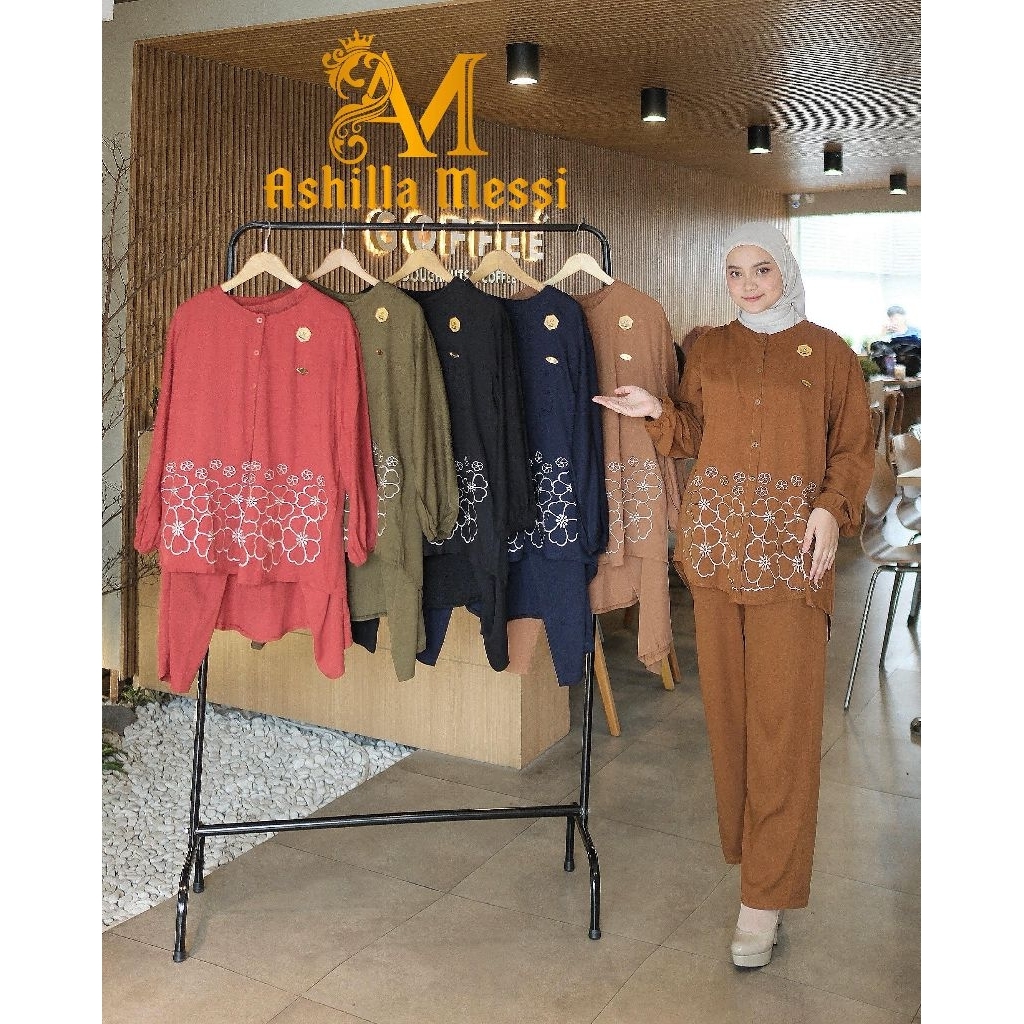 ONE SET KIARA BORDIR ORY ASHILLA MESSY/SETCEL ASHILLA MESSI